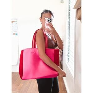 Summersalt Neoprene Tote Pink Red